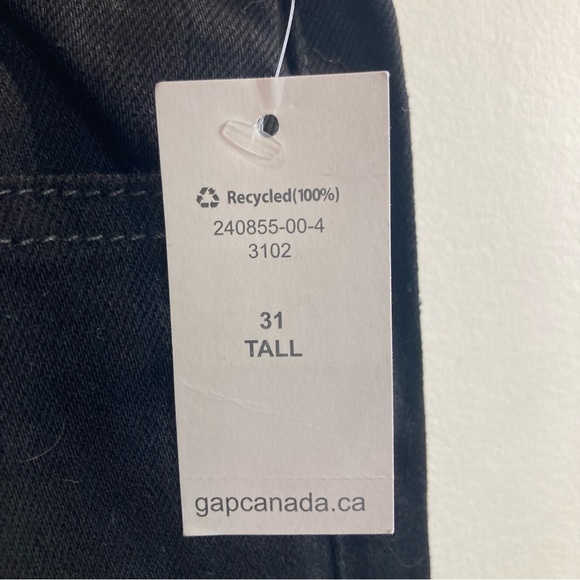 GAP Sz 31T Best Girlfriend High Waisted Black 5 Pockets Classic Jeans NEW W/ TAG - Picture 9 of 12